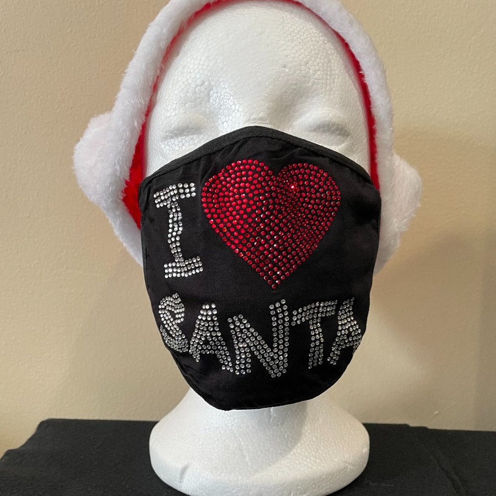 Santa Bling Face Mask